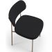 Kit 04 Cadeiras Decorativa Estofada Para Sala de Jantar Melina Base Arena L02 Suede Rosê - Lyam Decor