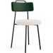 Kit 04 Cadeiras Decorativa Estofada Sala De Jantar Barcelona L02 Facto Verde Musgo Linho Cru - Lyam