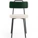 Kit 04 Cadeiras Decorativa Estofada Sala De Jantar Barcelona L02 Facto Verde Musgo Linho Cru - Lyam