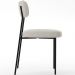 Kit 04 Cadeiras Decorativa Para Sala De Jantar Melina L02 Bouclê Creme - Lyam Decor