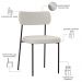 Kit 04 Cadeiras Decorativa Para Sala De Jantar Melina L02 Bouclê Cru - Lyam Decor
