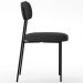 Kit 04 Cadeiras Decorativa Para Sala De Jantar Melina L02 Bouclê Preto - Lyam Decor