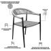 Kit 04 Cadeiras Decorativas Área Gourmet Base Preto Corda Náutica Nevada R01 Chumbo - Lyam Decor