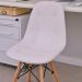 Kit 04 Cadeiras Decorativas Eiffel Charles Eames DSW Botonê E01 Branco - Lyam Decor