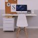 Kit 04 Cadeiras Decorativas Eiffel Charles Eames DSW Botonê E01 Branco - Lyam Decor