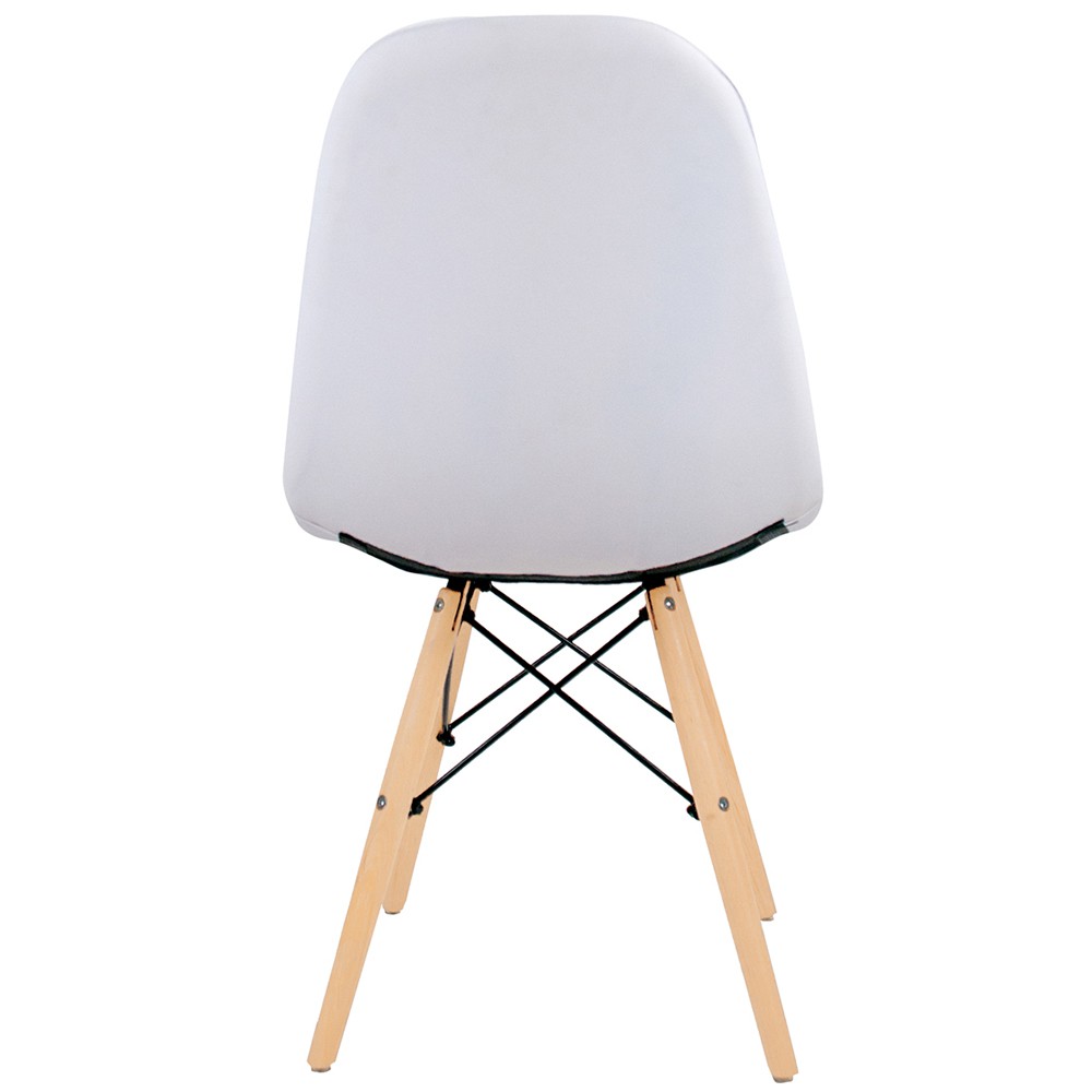 Kit 04 Cadeiras Decorativas Eiffel Charles Eames DSW Botonê E01 Branco - Lyam Decor