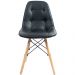 Kit 04 Cadeiras Decorativas Eiffel Charles Eames DSW Botonê E01 Preto - Lyam Decor