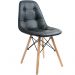 Kit 04 Cadeiras Decorativas Eiffel Charles Eames DSW Botonê E01 Preto - Lyam Decor