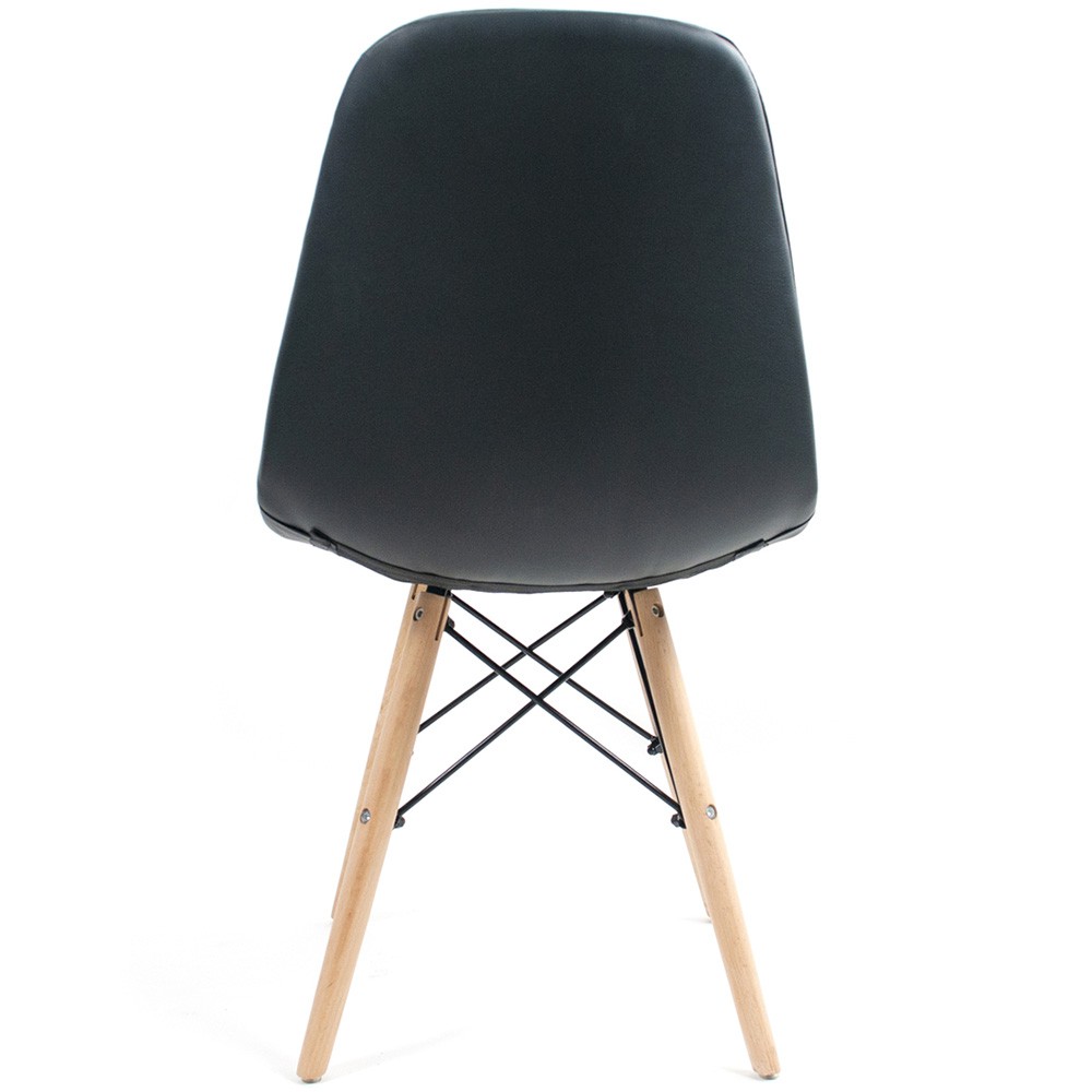 Kit 04 Cadeiras Decorativas Eiffel Charles Eames DSW Botonê E01 Preto - Lyam Decor