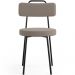 Kit 04 Cadeiras Decorativas Estofada Para Sala De Jantar Barcelona L02 Bouclê Bege - Lyam Decor