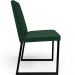 Kit 04 Cadeiras Decorativas Estofada Para Sala de Jantar Dafne L02 Facto Verde Musgo - Lyam Decor