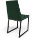 Kit 04 Cadeiras Decorativas Estofada Para Sala de Jantar Dafne L02 Facto Verde Musgo - Lyam Decor