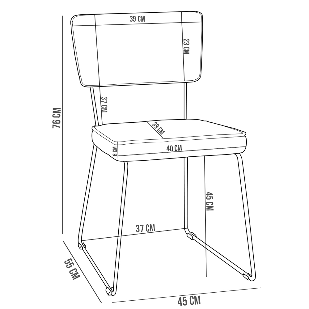 Kit 04 Cadeiras Decorativas Para Sala De Jantar Allana L02 Bouclê Cru - Lyam