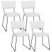 Kit 04 Cadeiras Decorativas Para Sala De Jantar Allana L02 Facto Branco - Lyam Decor