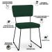 Kit 04 Cadeiras Decorativas Para Sala De Jantar Allana L02 Suede Verde Musgo - Lyam Decor
