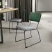 Kit 04 Cadeiras Decorativas Sala Jantar Allana L02 Facto Verde Musgo Linho Cinza - Lyam Decor