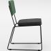 Kit 04 Cadeiras Decorativas Sala Jantar Allana L02 Facto Verde Musgo Linho Cinza Escuro - Lyam Decor
