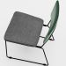 Kit 04 Cadeiras Decorativas Sala Jantar Allana L02 Facto Verde Musgo Linho Cinza Escuro - Lyam Decor