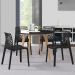 Kit 04 Cadeiras Decorativas Sala de Jantar Gruvyer F03 Preto - Lyam Decor