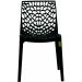 Kit 04 Cadeiras Decorativas Sala de Jantar Gruvyer F03 Preto - Lyam Decor