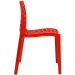 Kit 04 Cadeiras Decorativas Sala de Jantar Gruvyer F03 Vermelho - Lyam Decor