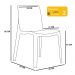 Kit 04 Cadeiras Decorativas Sala de Jantar Gruvyer F03 Vermelho - Lyam Decor