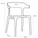 Kit 04 Cadeiras Decorativas Sala de Jantar Viena F03 Preto - Lyam Decor