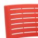 Kit 04 Cadeiras Empilhável Fixa Escritório Multiuso Base Preta Kimi P03 Vermelho - Lyam Decor