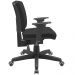 Kit 04 Cadeiras Escritório Executiva Office Giratória Preto Baixa Flexi P03 Poliéster Preto - Lyam