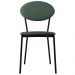 Kit 04 Cadeiras Estofada Para Sala de Jantar Azuri Preto C01 Courino Verde Sálvia - Lyam Decor