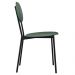 Kit 04 Cadeiras Estofada Para Sala de Jantar Azuri Preto C01 Courino Verde Sálvia - Lyam Decor