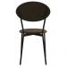 Kit 04 Cadeiras Estofada Para Sala de Jantar Azuri Preto C01 Veludo Marrom Sand - Lyam Decor