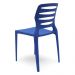 Kit 04 Cadeiras Para Cozinha Área Gourmet Jardim Empilhável Larsen P03 Azul - Lyam Decor