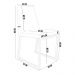 Kit 04 Cadeiras Para Sala De Jantar Base Aço Industrial Preto Dafne L02 Corano Branco - Lyam Decor