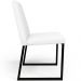 Kit 04 Cadeiras Para Sala De Jantar Base Aço Industrial Preto Dafne L02 Corano Branco - Lyam Decor