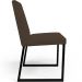 Kit 04 Cadeiras Para Sala De Jantar Base Aço Industrial Preto Dafne L02 Suede Marrom - Lyam Decor