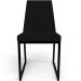 Kit 04 Cadeiras Para Sala De Jantar Base Aço Industrial Preto Dafne L02 Suede Preto - Lyam Decor