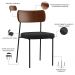 Kit 04 Cadeiras Para Sala De Jantar Melina L02 Couríssimo Marrom Linho Chumbo - Lyam Decor