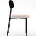 Kit 04 Cadeiras Para Sala De Jantar Melina L02 Couríssimo Preto Suede Bege - Lyam Decor