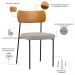 Kit 04 Cadeiras Para Sala De Jantar Melina L02 Couríssimo Whisky Linho Bege - Lyam Decor
