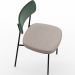 Kit 04 Cadeiras Para Sala De Jantar Melina L02 Facto Verde Musgo Linho Bege - Lyam Decor