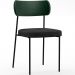 Kit 04 Cadeiras Para Sala De Jantar Melina L02 Facto Verde Musgo Linho Chumbo - Lyam Decor