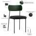 Kit 04 Cadeiras Para Sala De Jantar Melina L02 Facto Verde Musgo Linho Chumbo - Lyam Decor