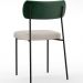 Kit 04 Cadeiras Para Sala De Jantar Melina L02 Facto Verde Musgo Linho Cru - Lyam Decor