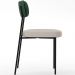 Kit 04 Cadeiras Para Sala De Jantar Melina L02 Facto Verde Musgo Linho Cru - Lyam Decor