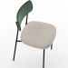 Kit 04 Cadeiras Para Sala De Jantar Melina L02 Facto Verde Musgo Linho Cru - Lyam Decor