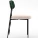 Kit 04 Cadeiras Para Sala De Jantar Melina L02 Facto Verde Musgo Suede Bege - Lyam Decor