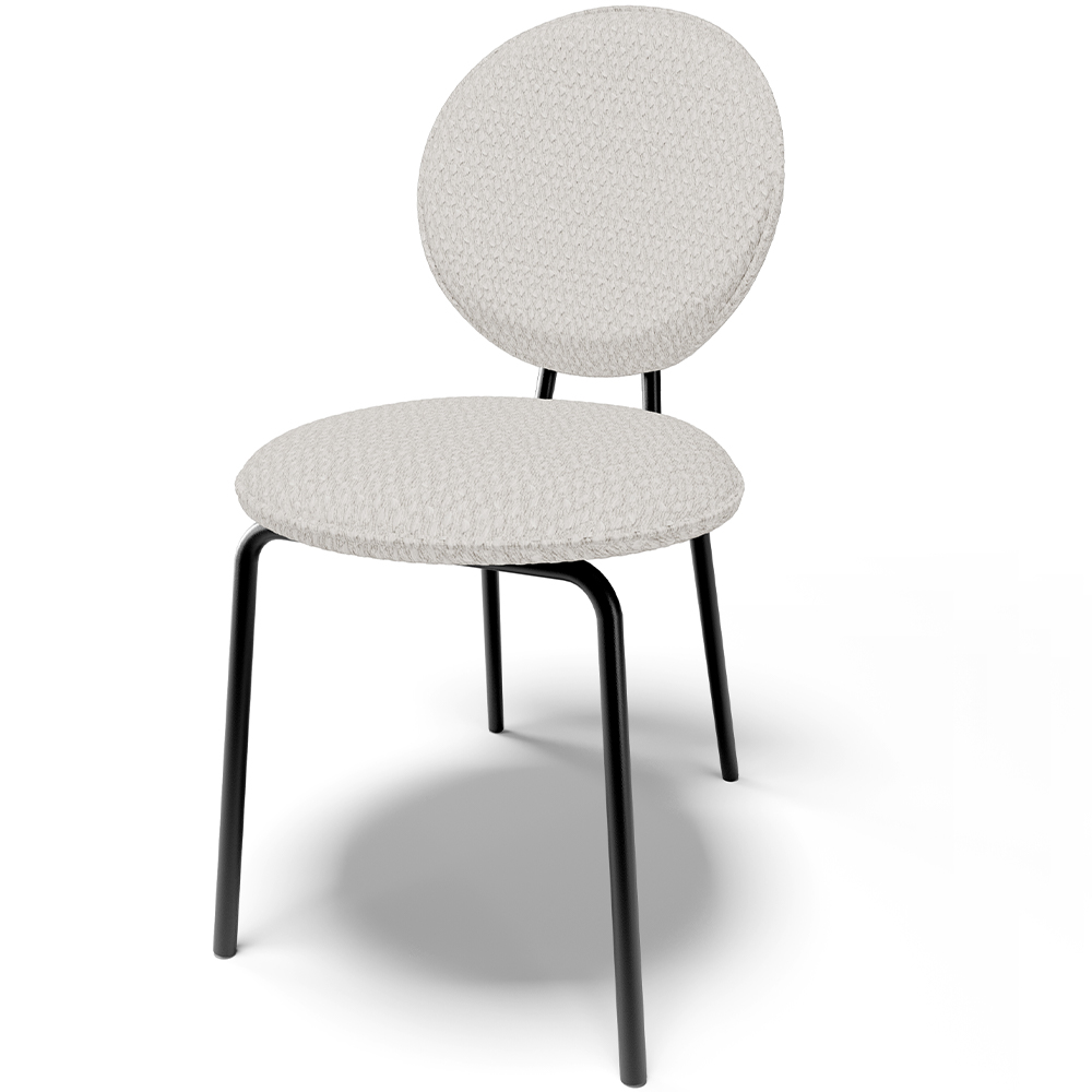 Kit 04 Cadeiras Para Sala de Jantar Cozinha Évora L02 Bouclê Cru - Lyam