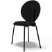 Kit 04 Cadeiras Para Sala de Jantar Cozinha Évora L02 Suede Preto - Lyam