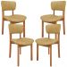 Kit 04 Cadeiras Para Sala de Jantar Cozinha Living Estofada Dara L02 Couríssimo Fendi - Lyam Decor
